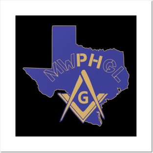 MWPHGLTX - Blue & Gold Posters and Art